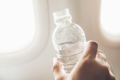 Drink water to avoid jet lag