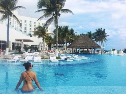 Swim up bar and pool at Caribbean resort