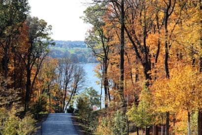 fall foliage lake geneva