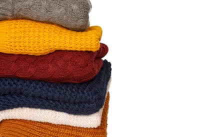packing sweaters