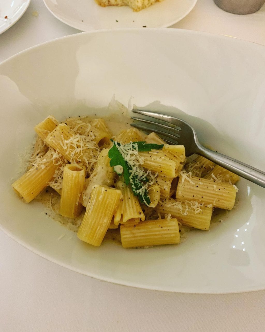 Rigatoni Cacio e Pepe Le Blanc Cancun